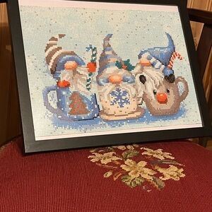 Handmade Christmas Gnome Diamond Art
